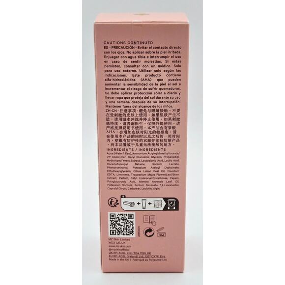 Mz Skin Cleanse & Clarify Dual Action AHA Cleanser/Mask + .5 oz Calming Moisture - Picture 3 of 5